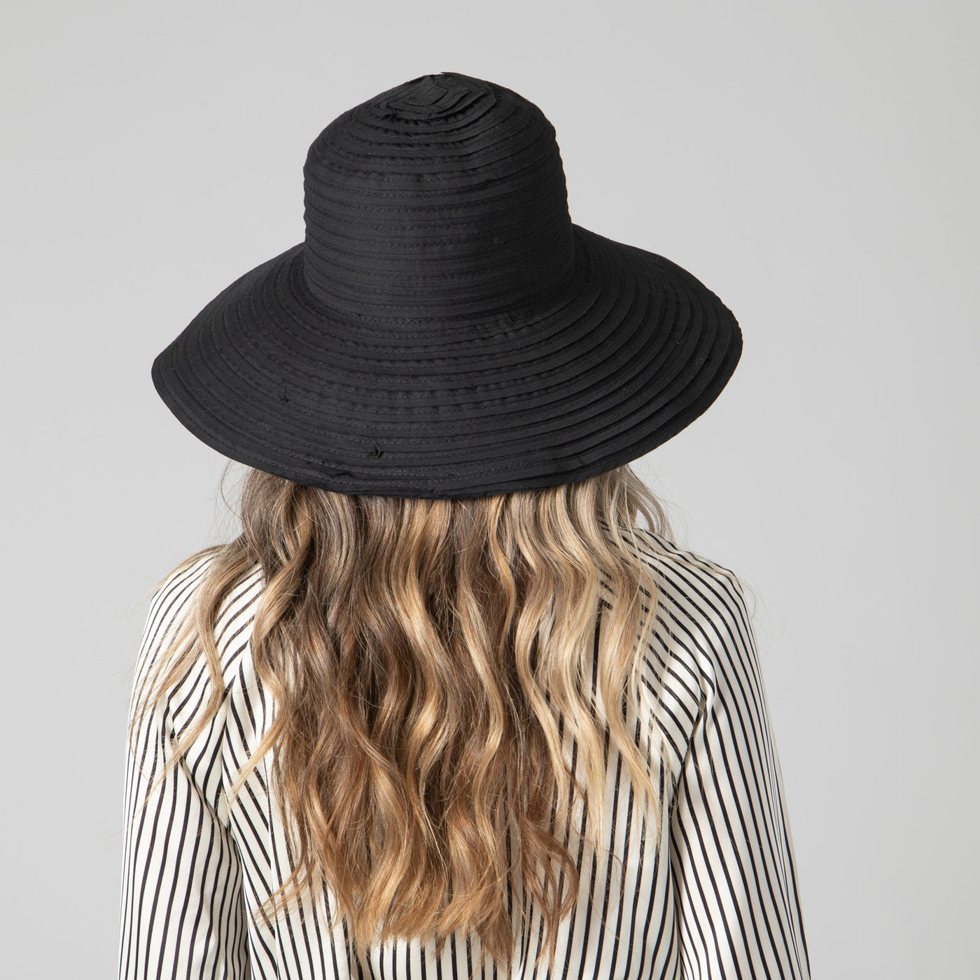 RIBBON - Women's Raw Edge Ribbon Sun Hat