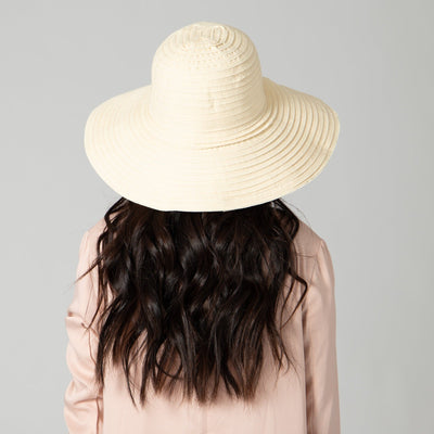 RIBBON - Women's Raw Edge Ribbon Sun Hat