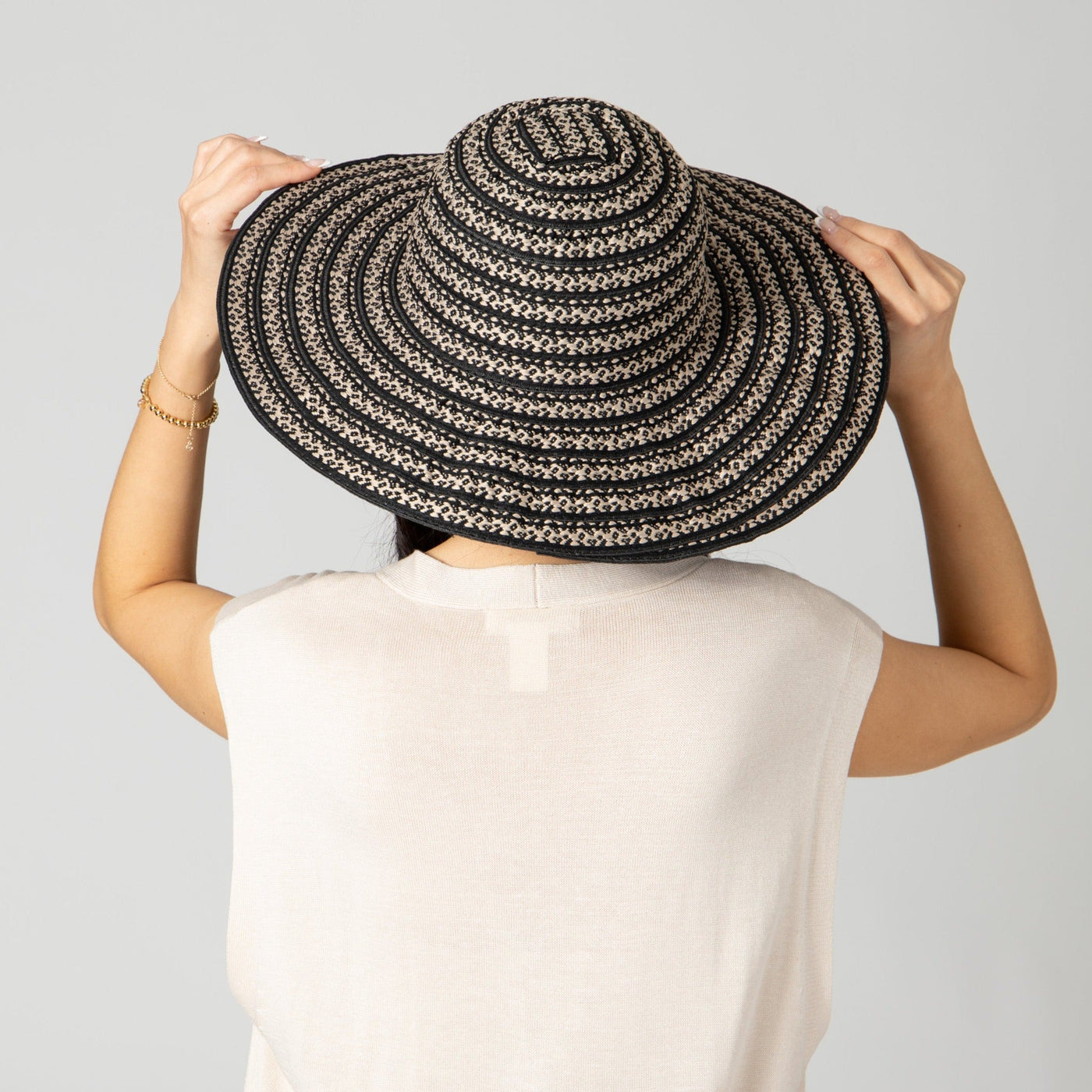 SUN BRIM - Women's Novelty Ribbon & Paperbraid Sun Hat