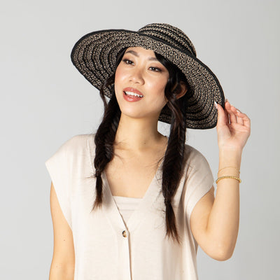 SUN BRIM - Women's Novelty Ribbon & Paperbraid Sun Hat