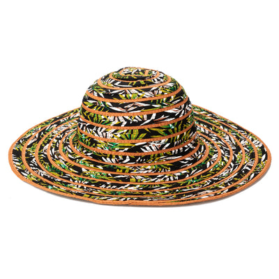 SUN BRIM - Women's Novelty Ribbon & Paperbraid Sun Hat