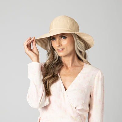 RIBBON - Women's Ribbon Medium Brim Floppy