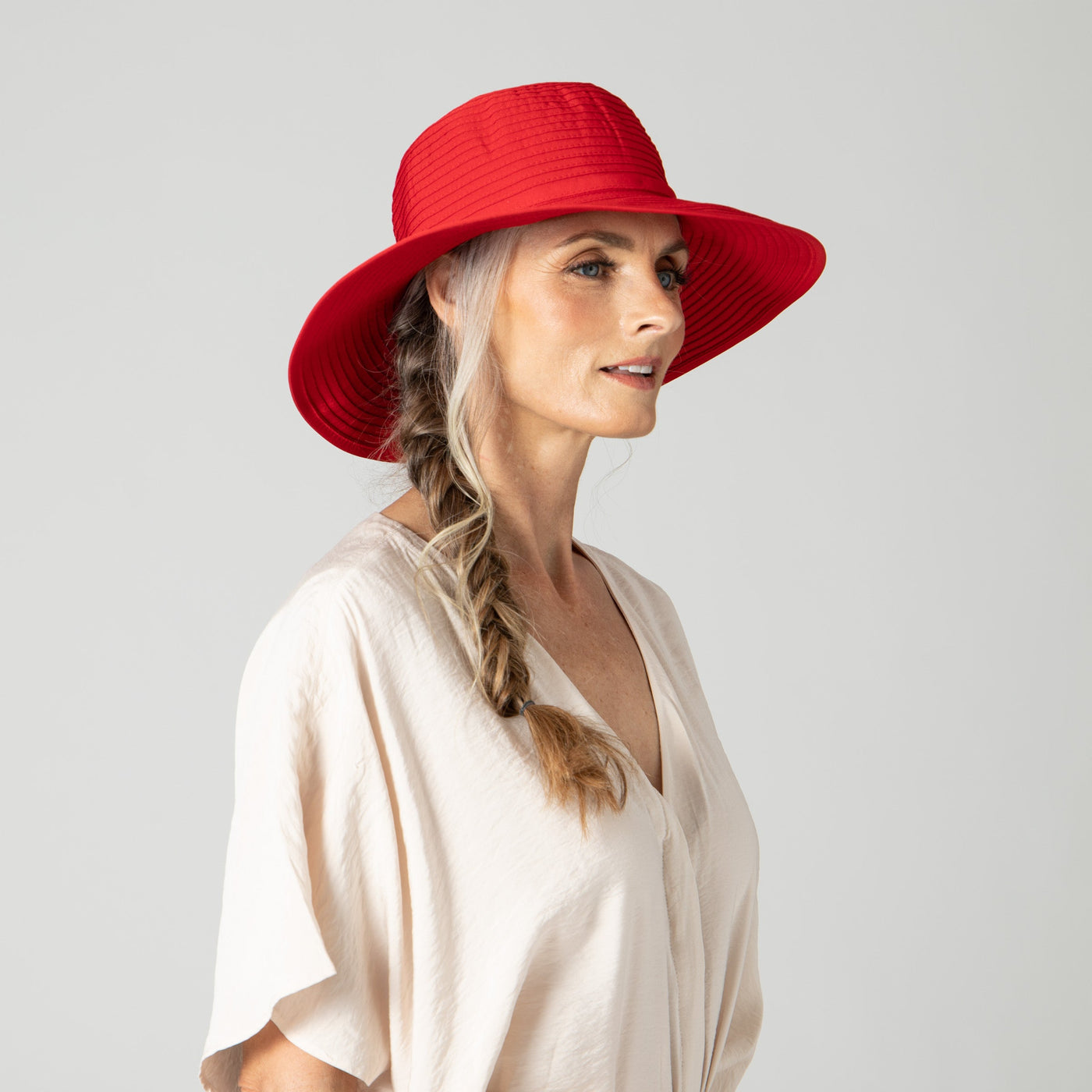 RIBBON - Women's Ribbon Medium Brim Floppy