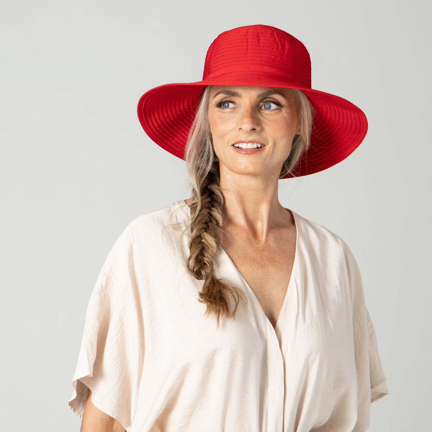 RIBBON - Women's Ribbon Medium Brim Floppy