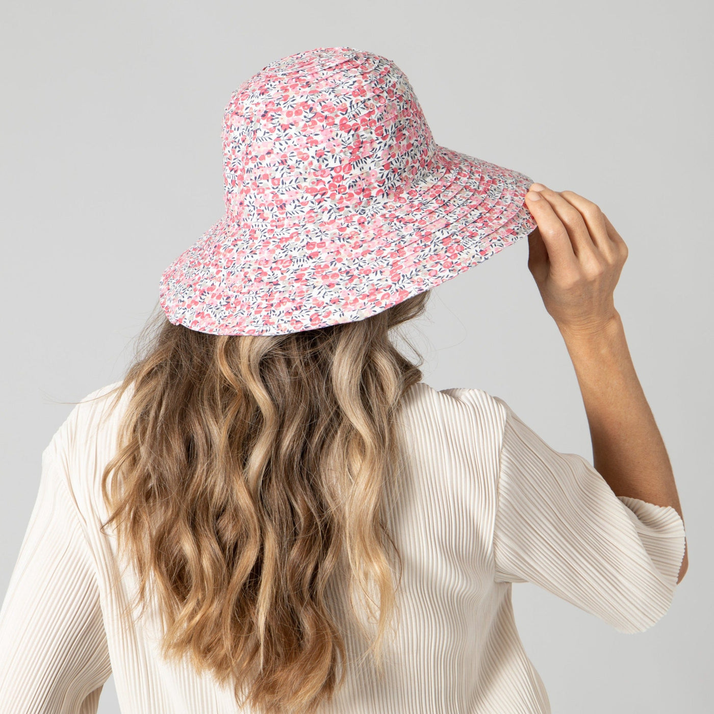 SUN BRIM - Women's Novelty Pattern Ribbon Hat