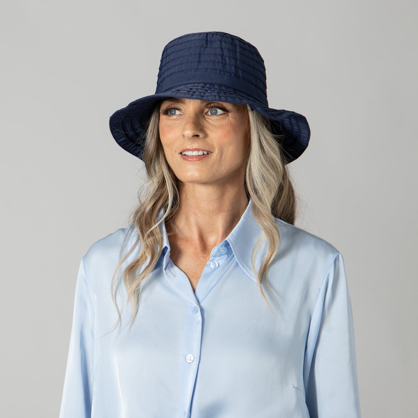 BUCKET - Women's Ribbon Bucket With Adjustable Tie