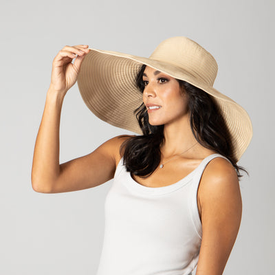 SUN BRIM - Women's Ribbon Braid XL Brim Hat