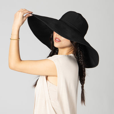 SUN BRIM - Women's Ribbon Braid XL Brim Hat