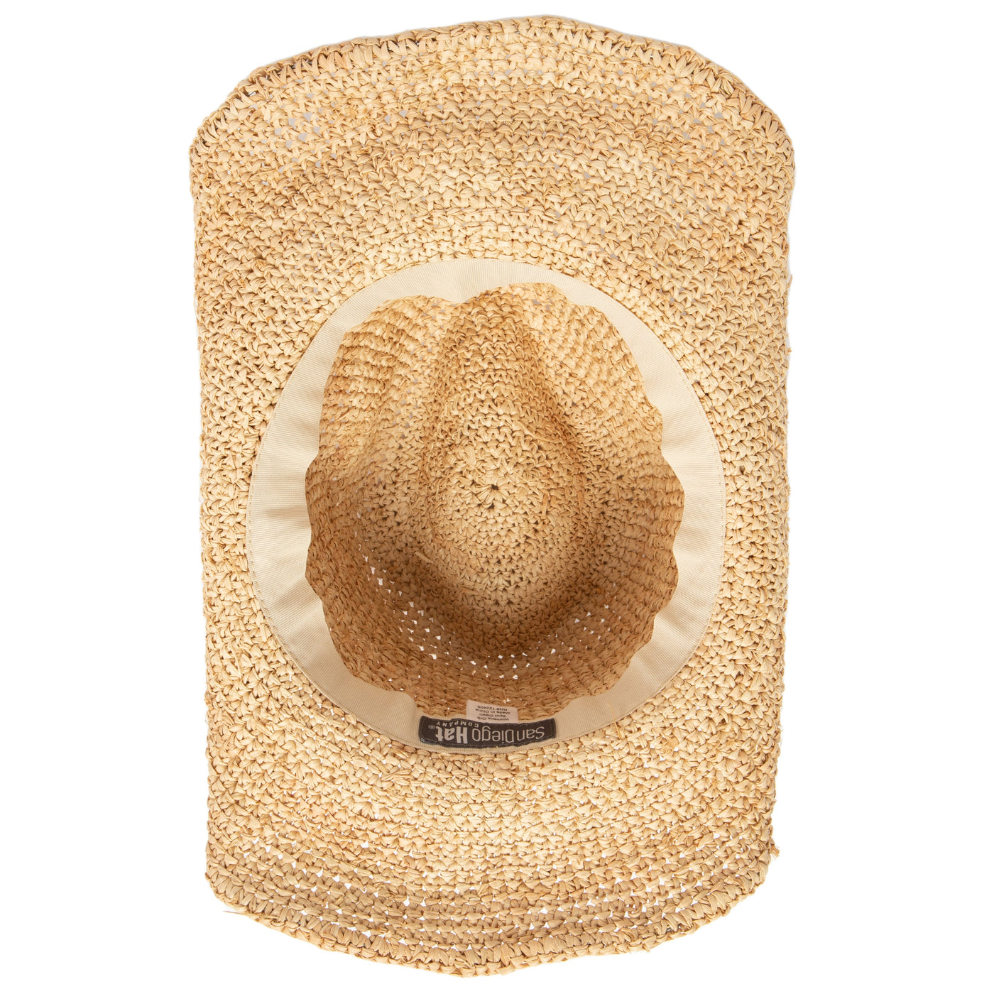 COWBOY - Women's Crocheted Raffia Cowboy With Stone Trim