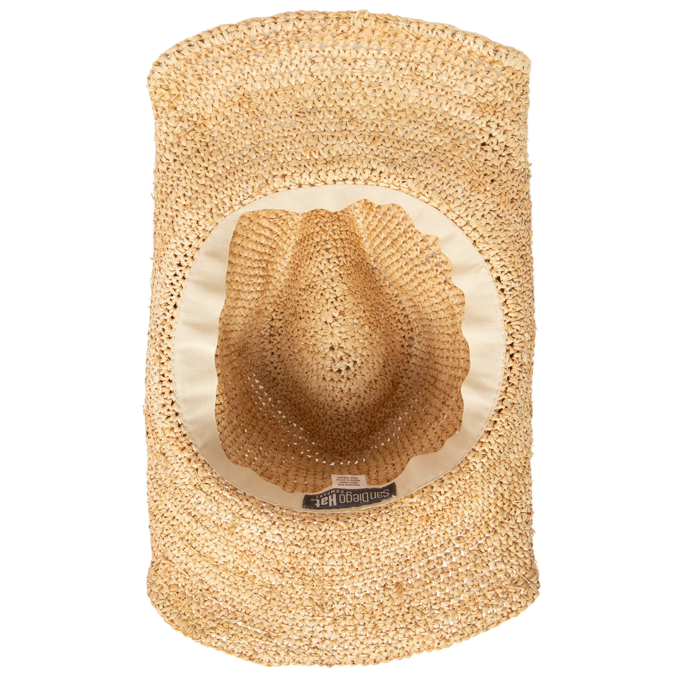 COWBOY - Women's Crocheted Raffia Cowboy With Stone Trim