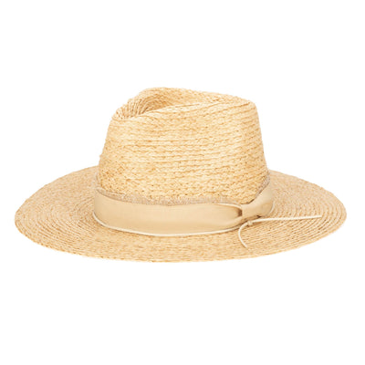 FEDORA - Sun Bather - Raffia Braid Fedora With Mixed Band