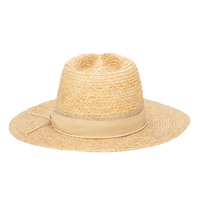 FEDORA - Sun Bather - Raffia Braid Fedora With Mixed Band