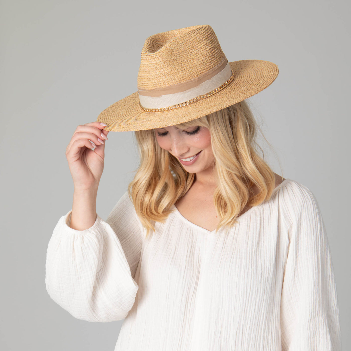 Coastal Sunset Women's Stiff Brim Fedora-FEDORA-San Diego Hat Company