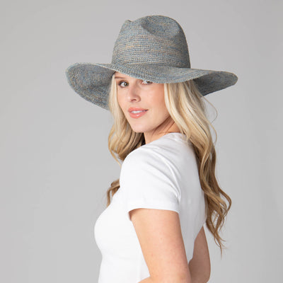 Marina Women's Crochet Raffia Fedora-FEDORA-San Diego Hat Company