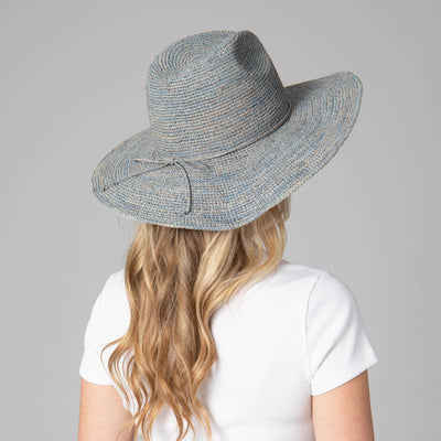 Marina Women's Crochet Raffia Fedora-FEDORA-San Diego Hat Company