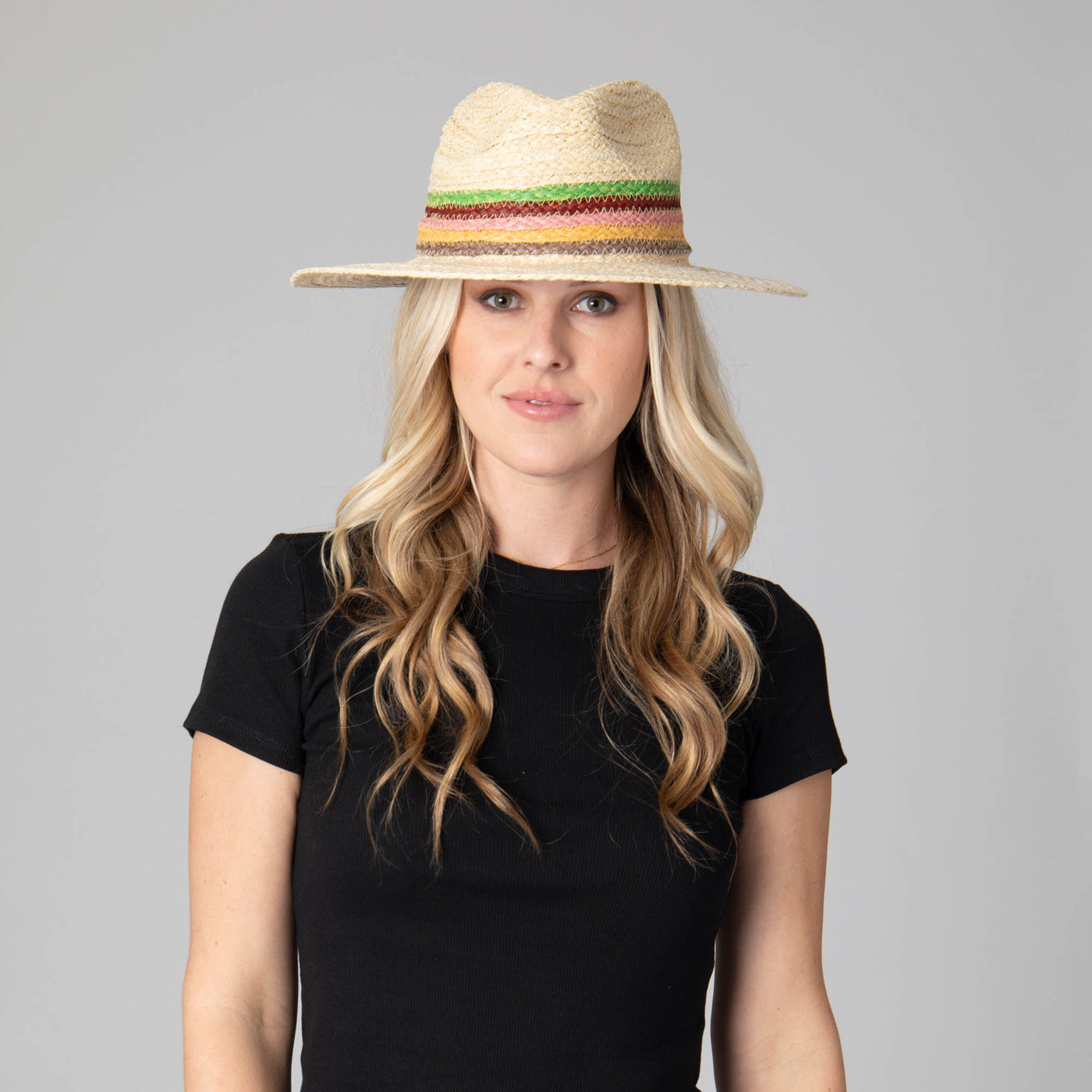 Sunrise Women's Raffia Fedora-FEDORA-San Diego Hat Company