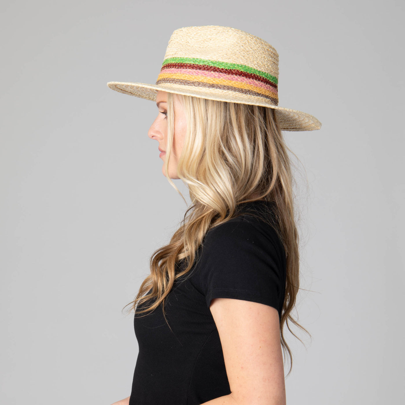 Sunrise Women's Raffia Fedora-FEDORA-San Diego Hat Company