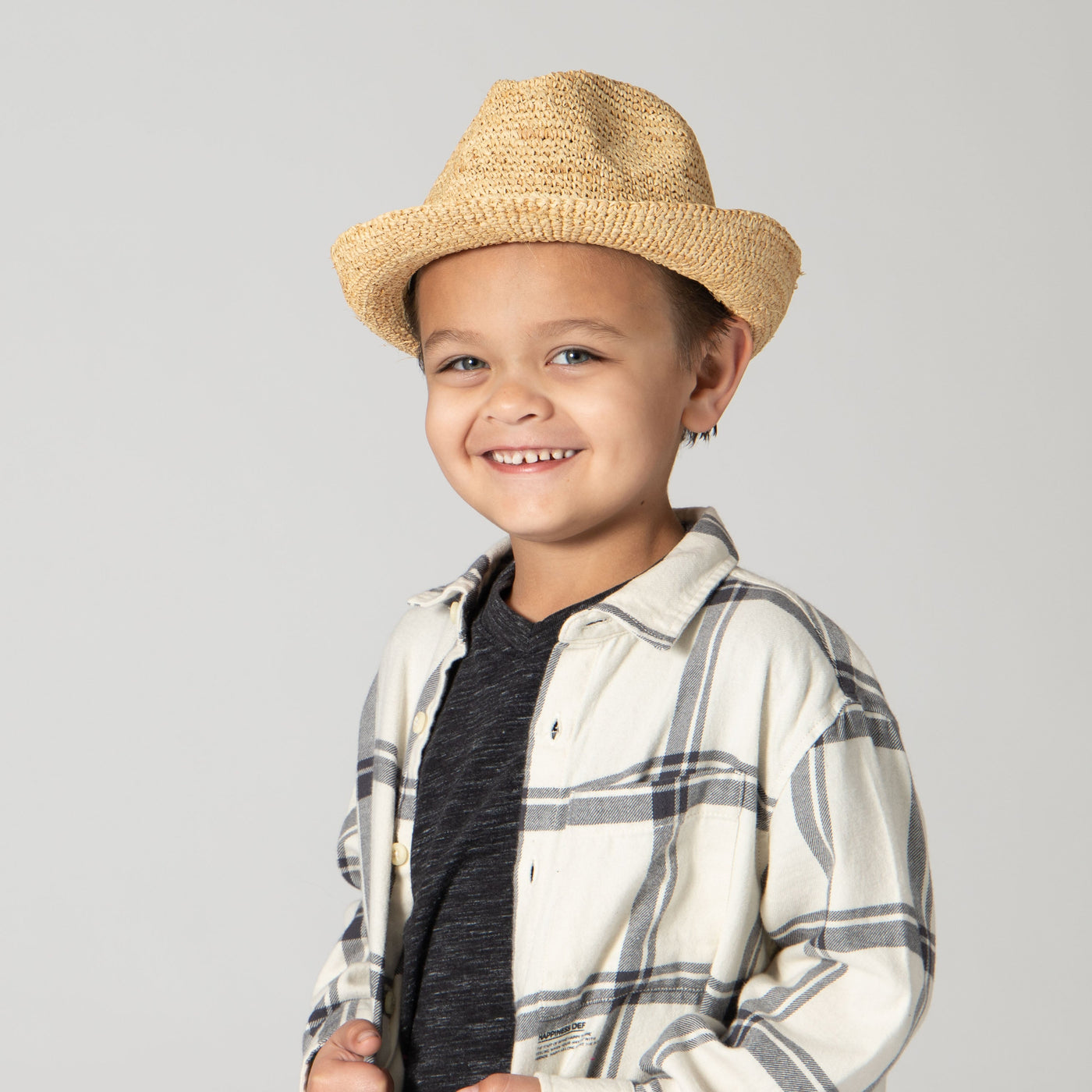 FEDORA - Kids' Crochet Raffia Fedora