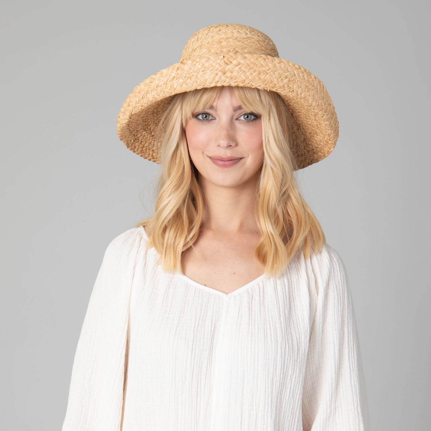 Pearl Women's Raffia Sun Hat-SUN BRIM-San Diego Hat Company