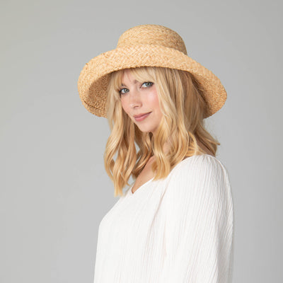 Pearl Women's Raffia Sun Hat-SUN BRIM-San Diego Hat Company