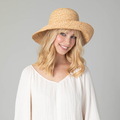 Pearl Women's Raffia Sun Hat-SUN BRIM-San Diego Hat Company