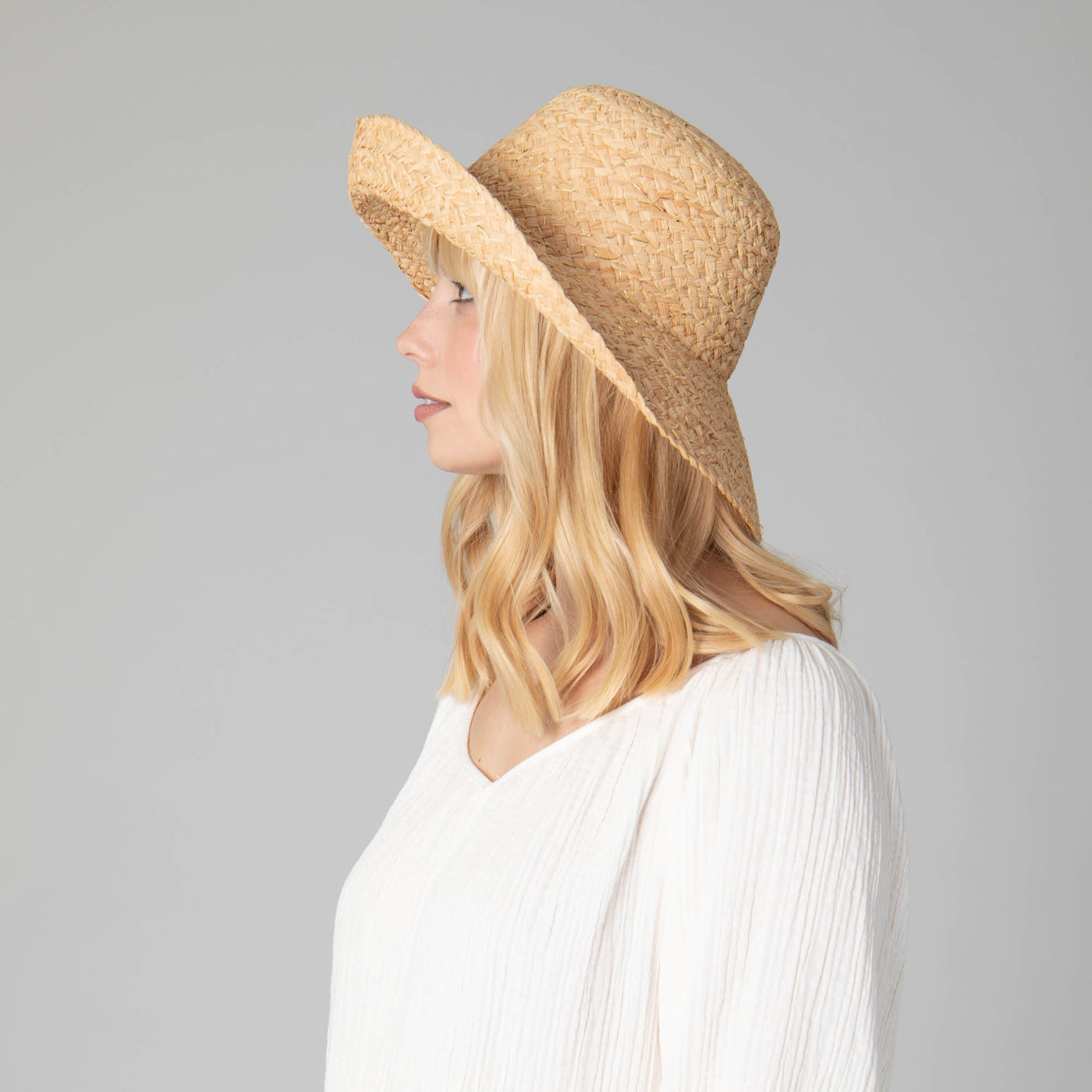 Pearl Women's Raffia Sun Hat-SUN BRIM-San Diego Hat Company