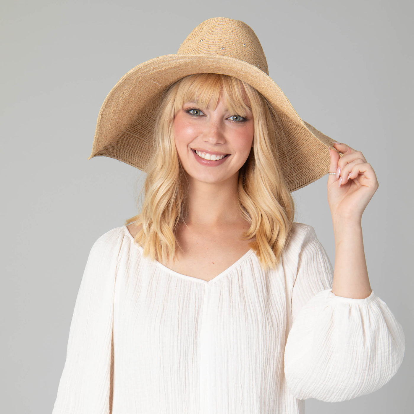 Glitz Wide Brim Fedora Sun Hat-FEDORA-San Diego Hat Company