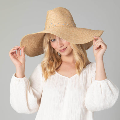 Glitz Wide Brim Fedora Sun Hat-FEDORA-San Diego Hat Company