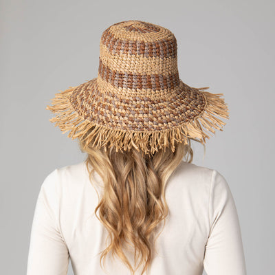 Waverly Women's Frayed Edge Bucket-BUCKET-San Diego Hat Company