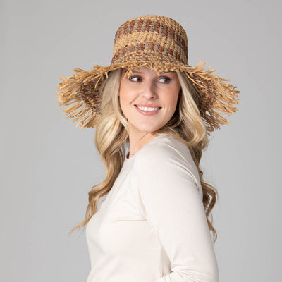 Waverly Women's Frayed Edge Bucket-BUCKET-San Diego Hat Company