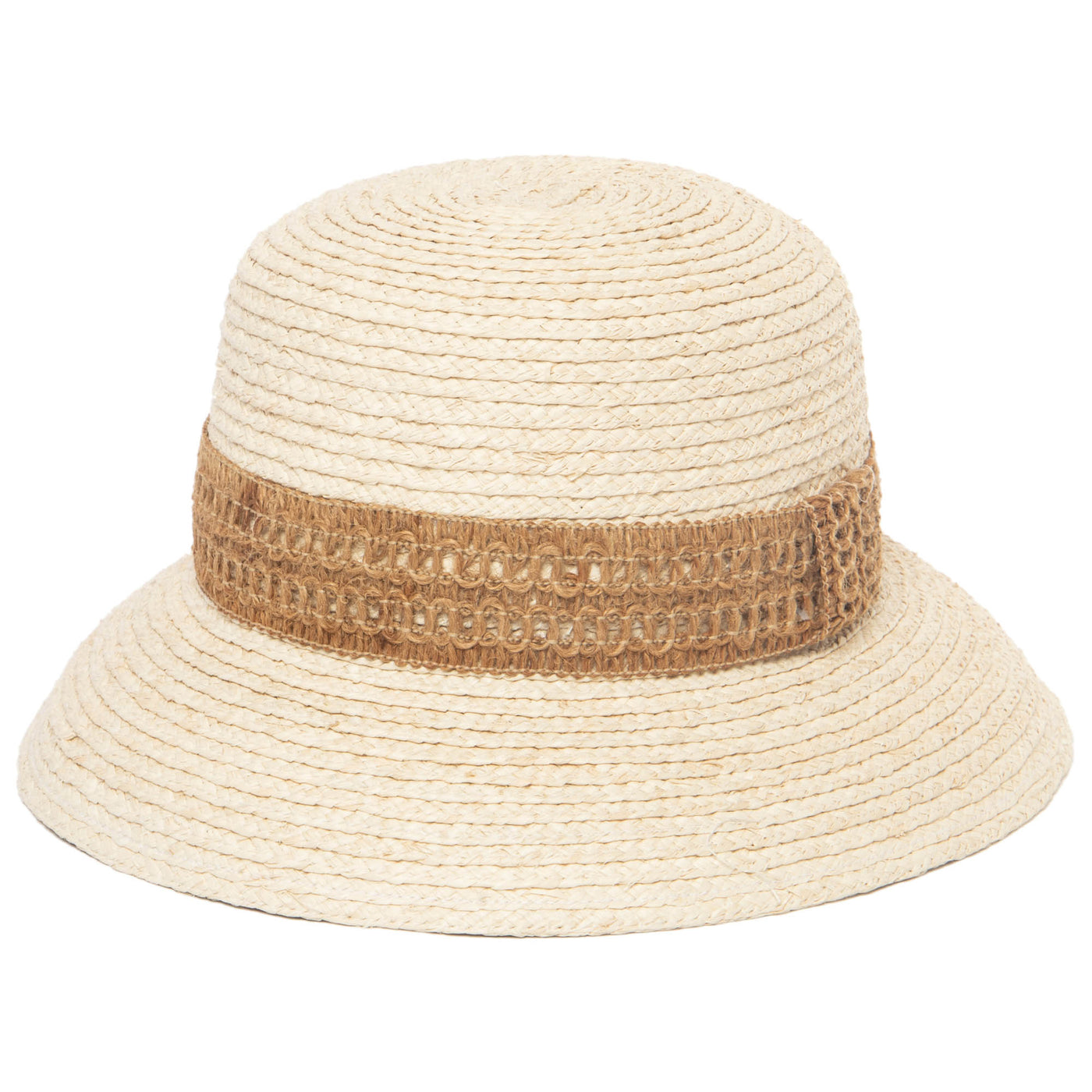 Waterfront Women's Raffia Braided Bucket Sun Hat-BUCKET-San Diego Hat Company