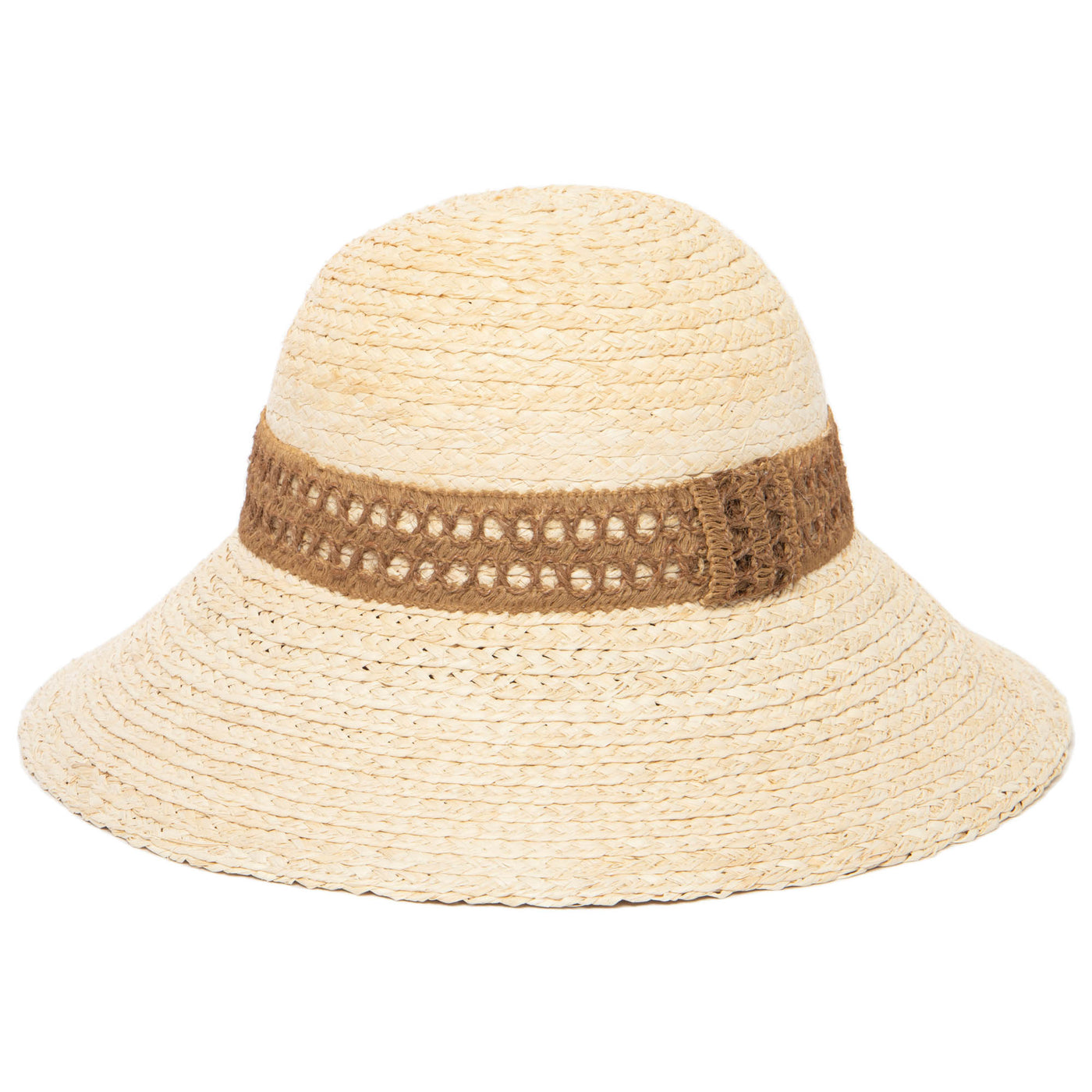 Waterfront Women's Raffia Braided Bucket Sun Hat-BUCKET-San Diego Hat Company