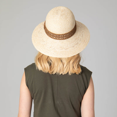 Waterfront Women's Raffia Braided Bucket Sun Hat-BUCKET-San Diego Hat Company