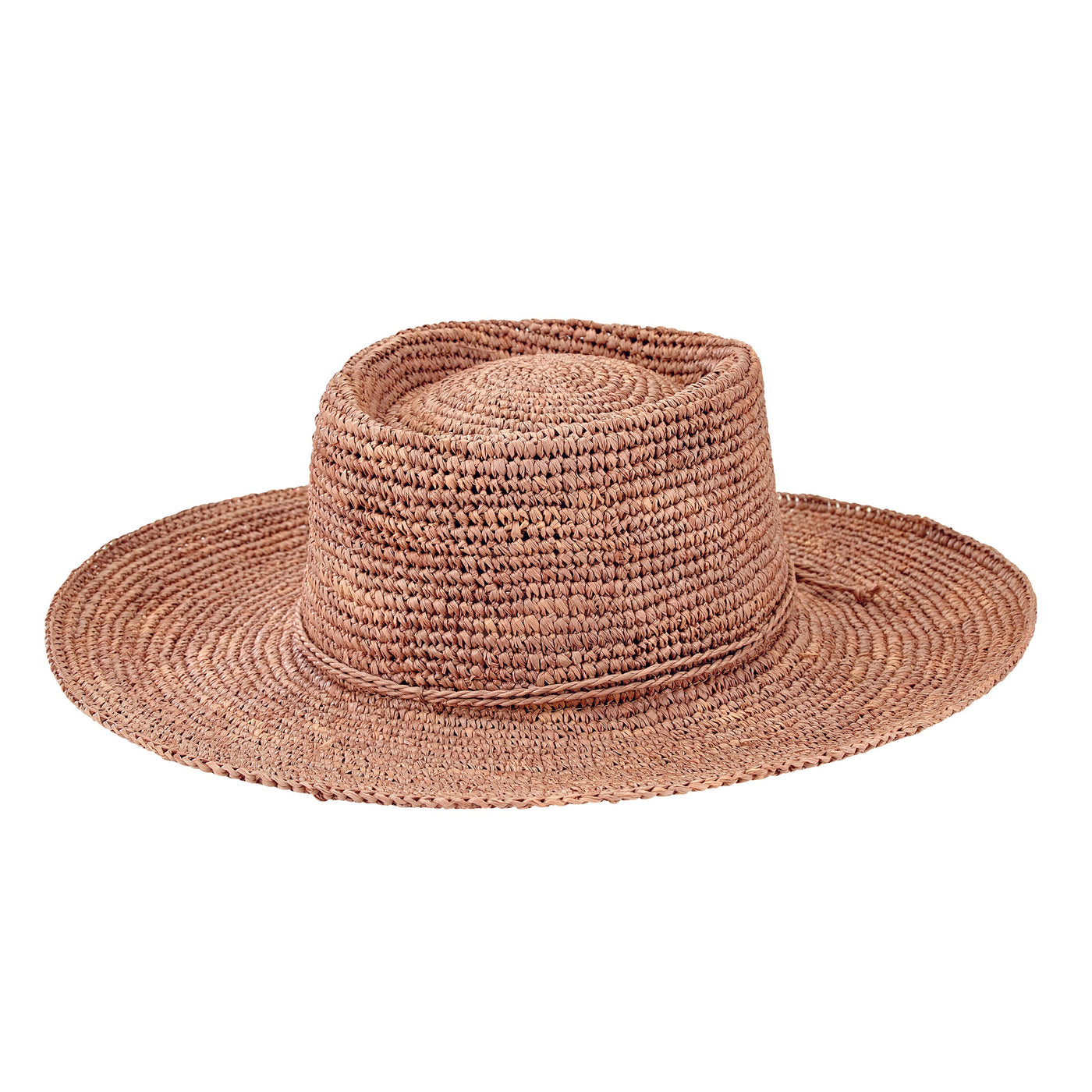 SUN BRIM - Womens Oval Crown Raffia