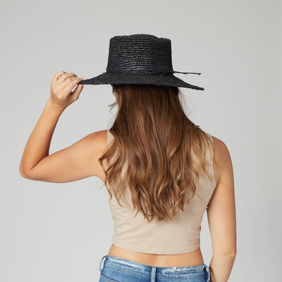 SUN BRIM - Womens Oval Crown Raffia