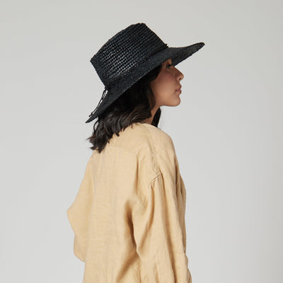 SUN BRIM - Womens Oval Crown Raffia