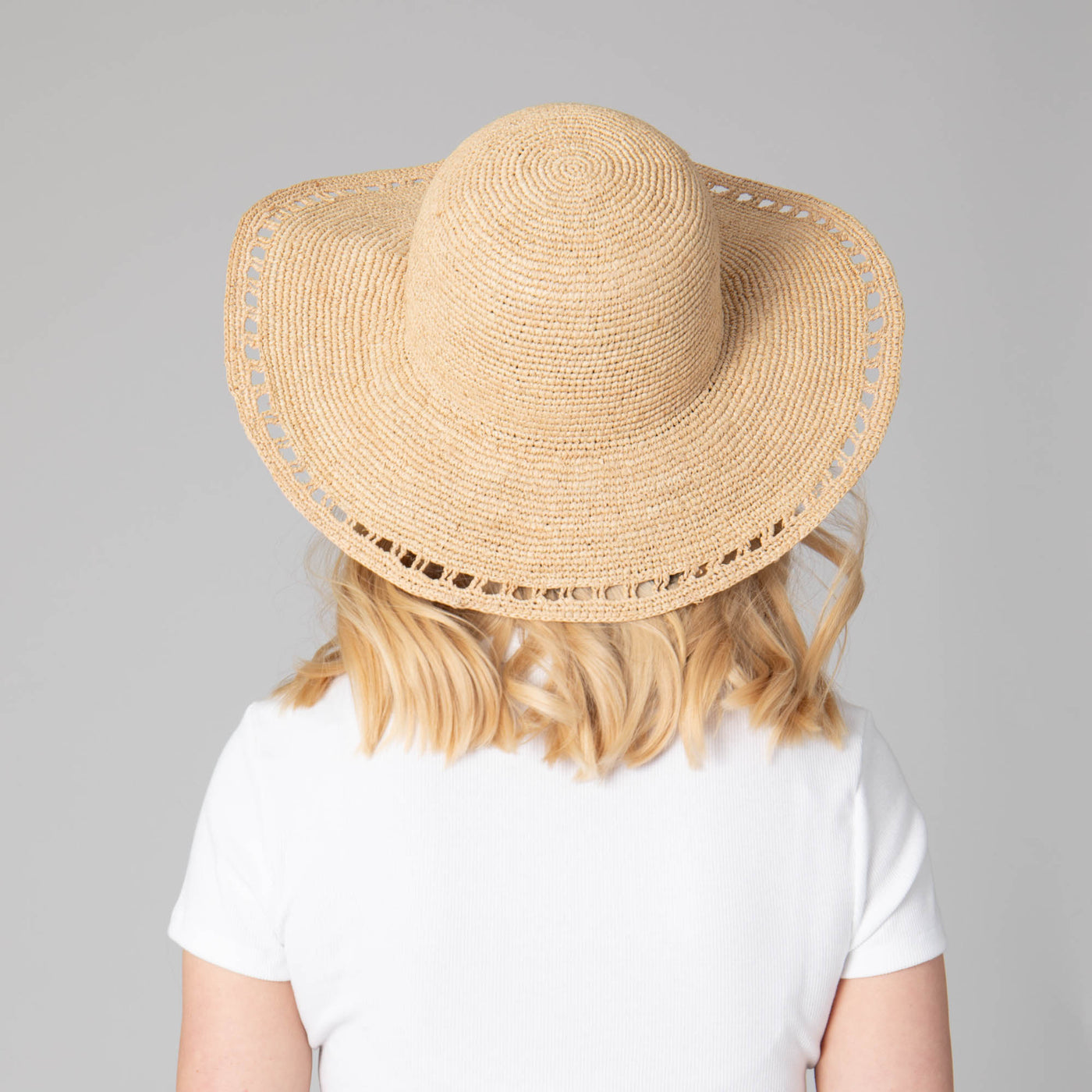 Isla - Women's Raffia Round Crown Floppy-FLOPPY-San Diego Hat Company