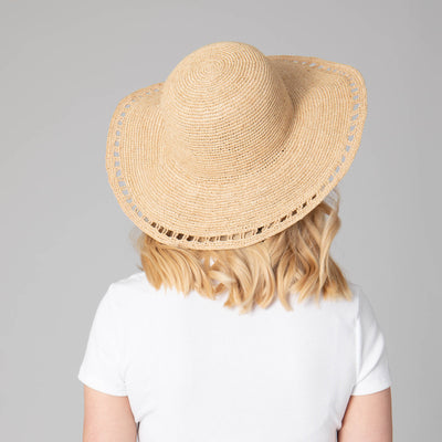 Isla - Women's Raffia Round Crown Floppy-FLOPPY-San Diego Hat Company