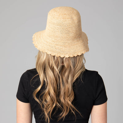 Sand Dollar - Hand Crochet Bucket Hat with Scalloped Brim-BUCKET-San Diego Hat Company