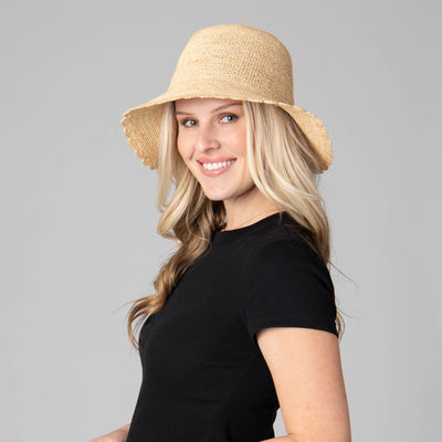 Sand Dollar - Hand Crochet Bucket Hat with Scalloped Brim-BUCKET-San Diego Hat Company