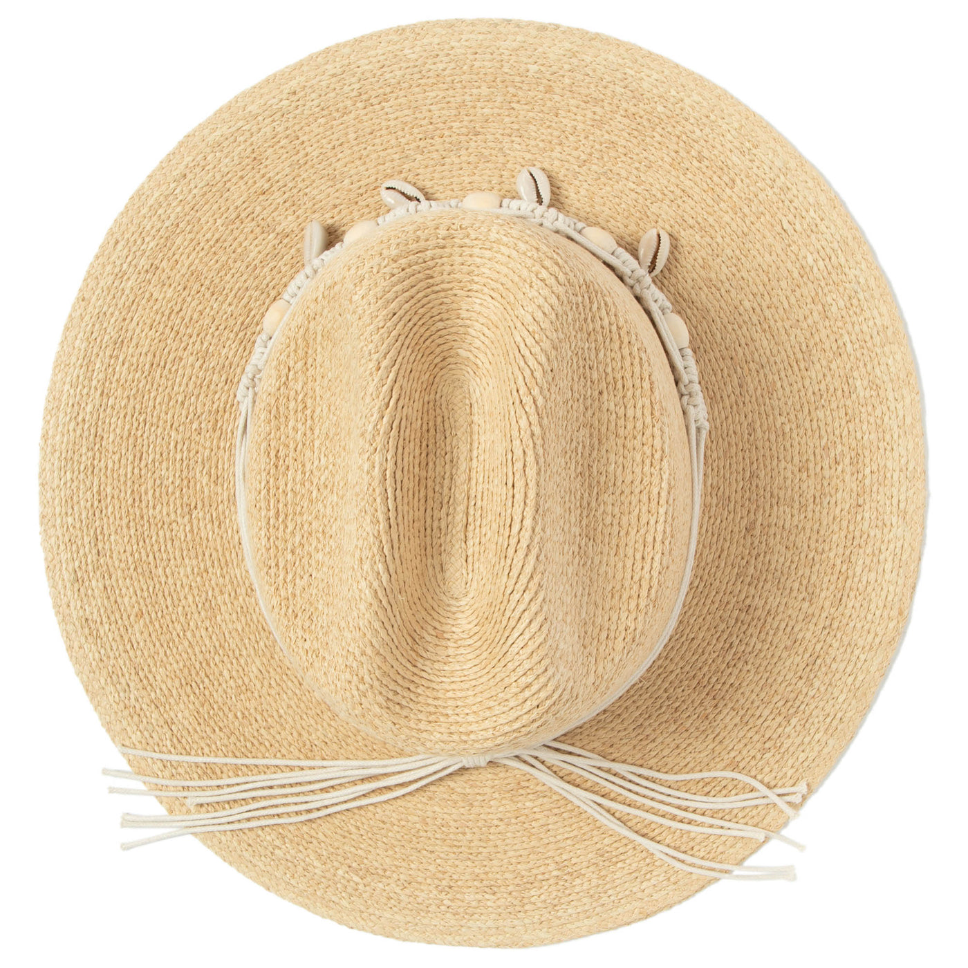 SUN BRIM - Shell - Raffia Cattleman's Crease Sun Hat