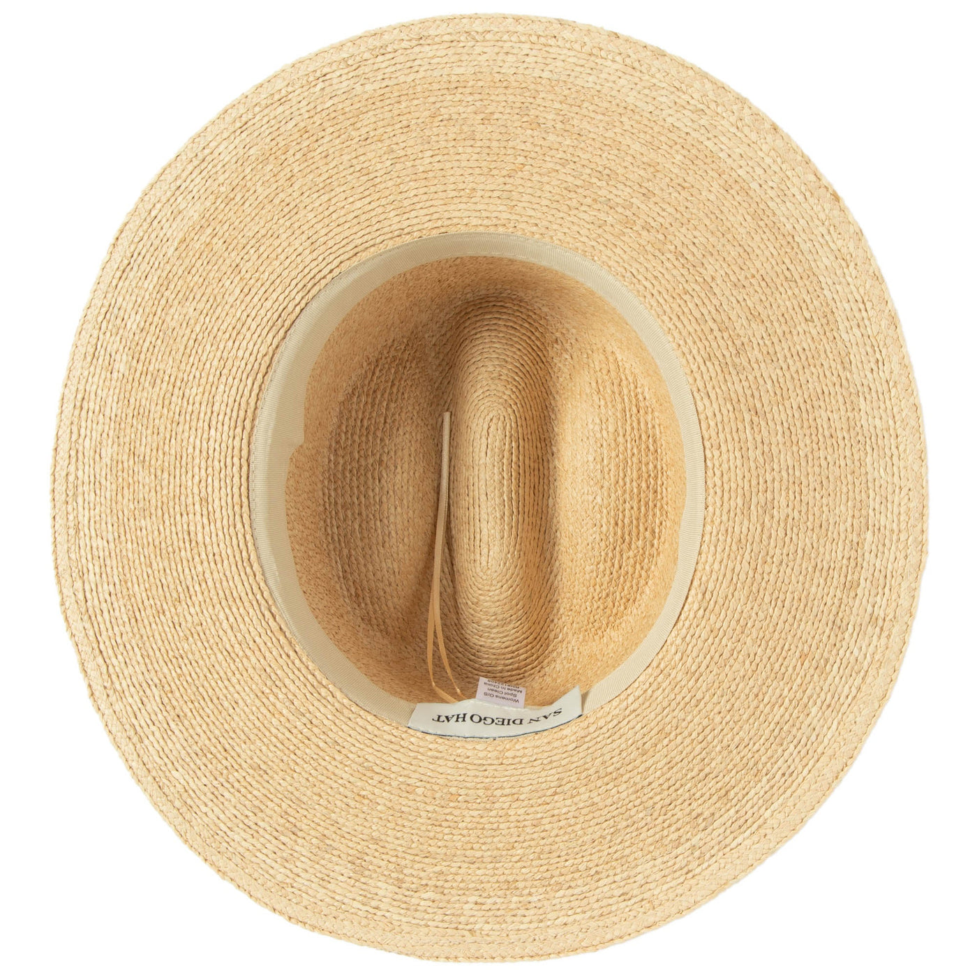 Shell - Raffia Cattleman's Crease Sun Hat-SUN BRIM-San Diego Hat Company