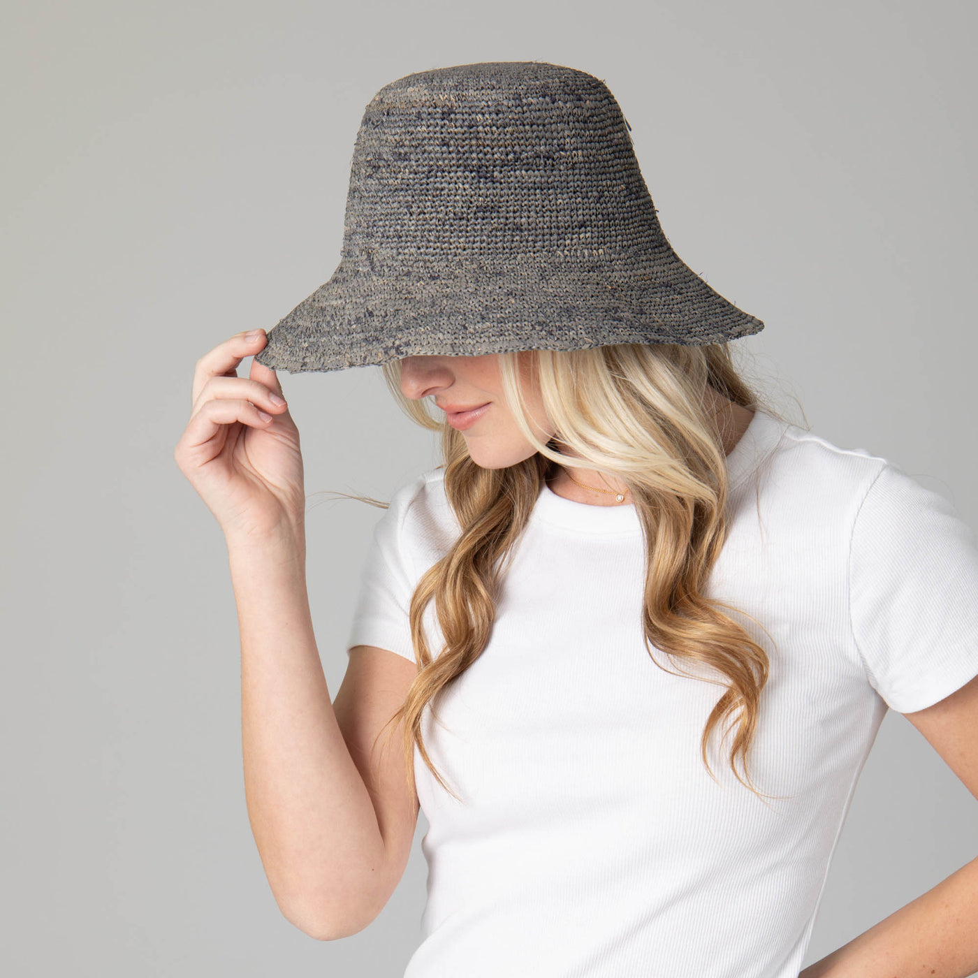 Weekend - Women's Crochet Raffia Bucket-BUCKET-San Diego Hat Company