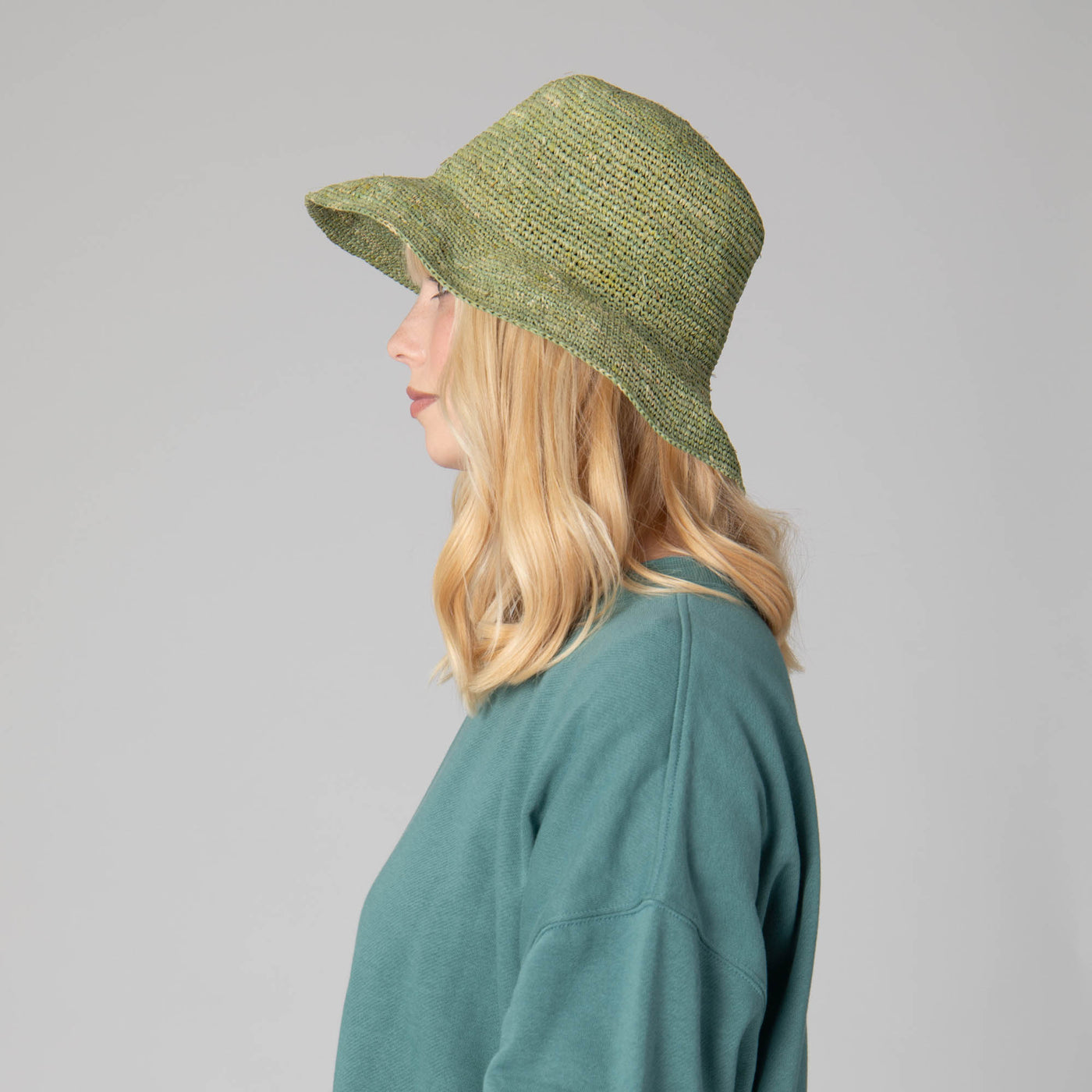 Weekend - Women's Crochet Raffia Bucket-BUCKET-San Diego Hat Company