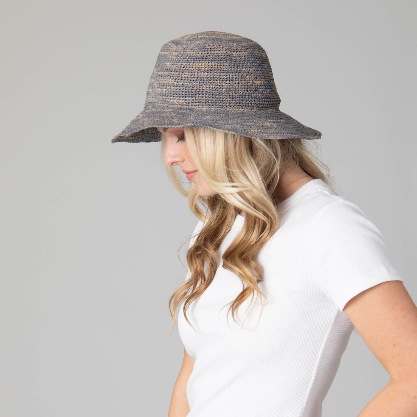 Weekend - Women's Crochet Raffia Bucket-BUCKET-San Diego Hat Company