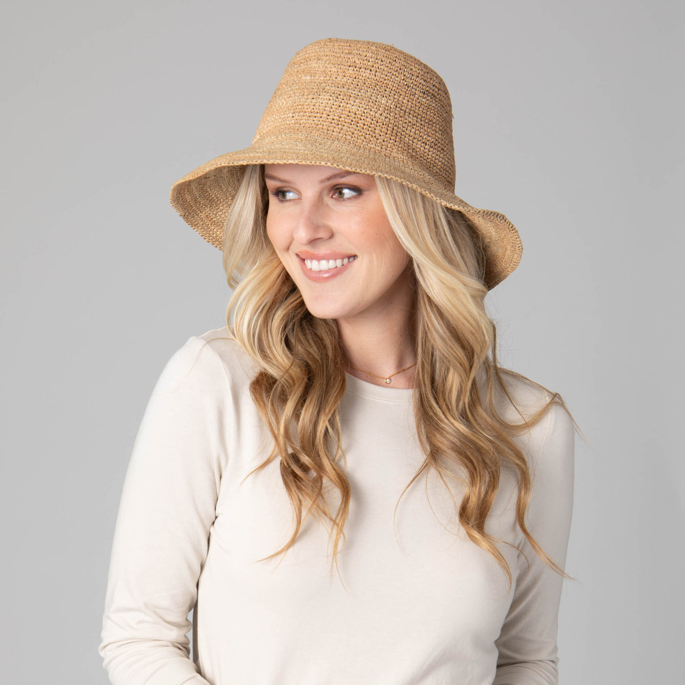 Weekend - Women's Crochet Raffia Bucket-BUCKET-San Diego Hat Company