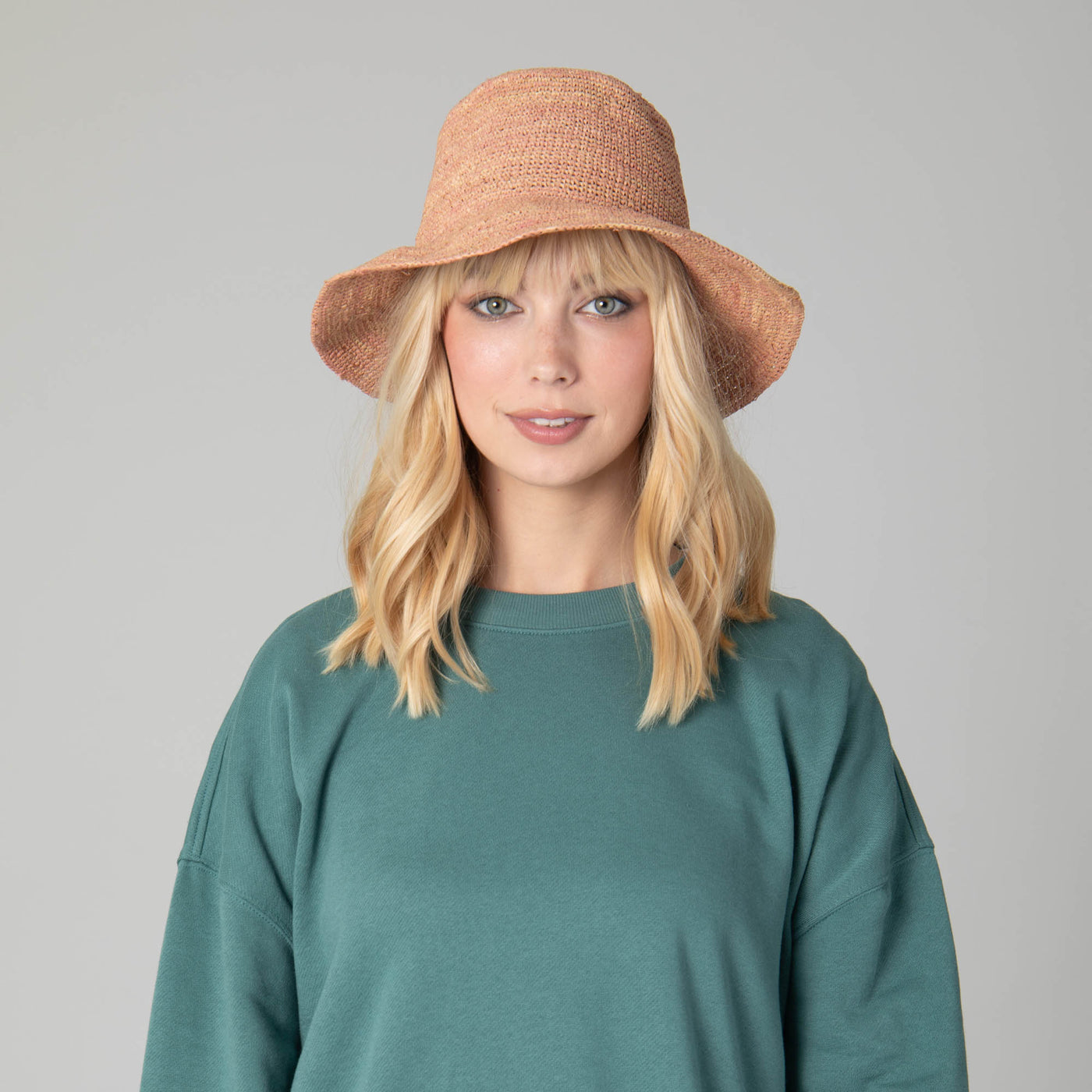 Weekend - Women's Crochet Raffia Bucket-BUCKET-San Diego Hat Company