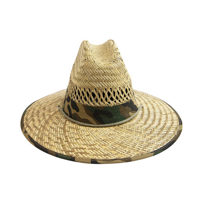 SUN BRIM - Kids Camo Rush Straw Lifeguard