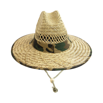 SUN BRIM - Kids Camo Rush Straw Lifeguard