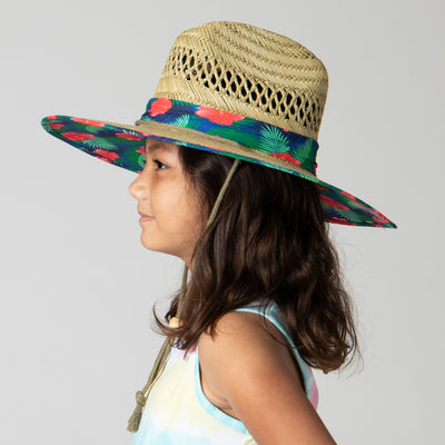 SUN BRIM - Kids Camo Rush Straw Lifeguard